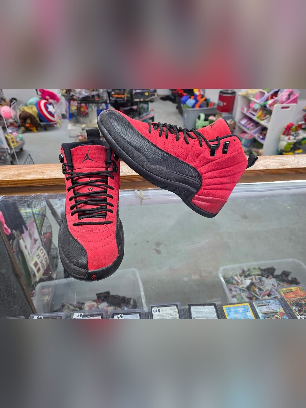 Nike Air Jordan 12 Retro Reverse Flu Game Varsity Red/Black CT8013-602 Size 9.5